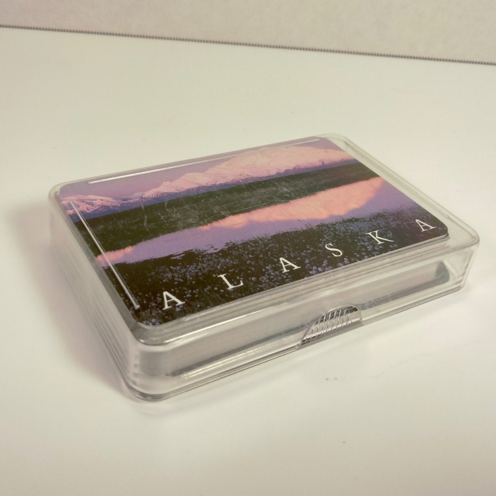 Used Alaska Beautiful Scenic Horizon Playing Cards With Hard Case